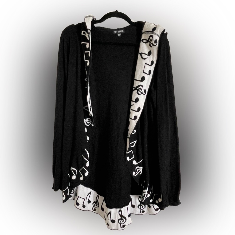 Hooded Musical Cardigan